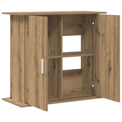 Vidaxx support d'aquarium chêne artisanal 81x36x73 cm bois d'ingénierie