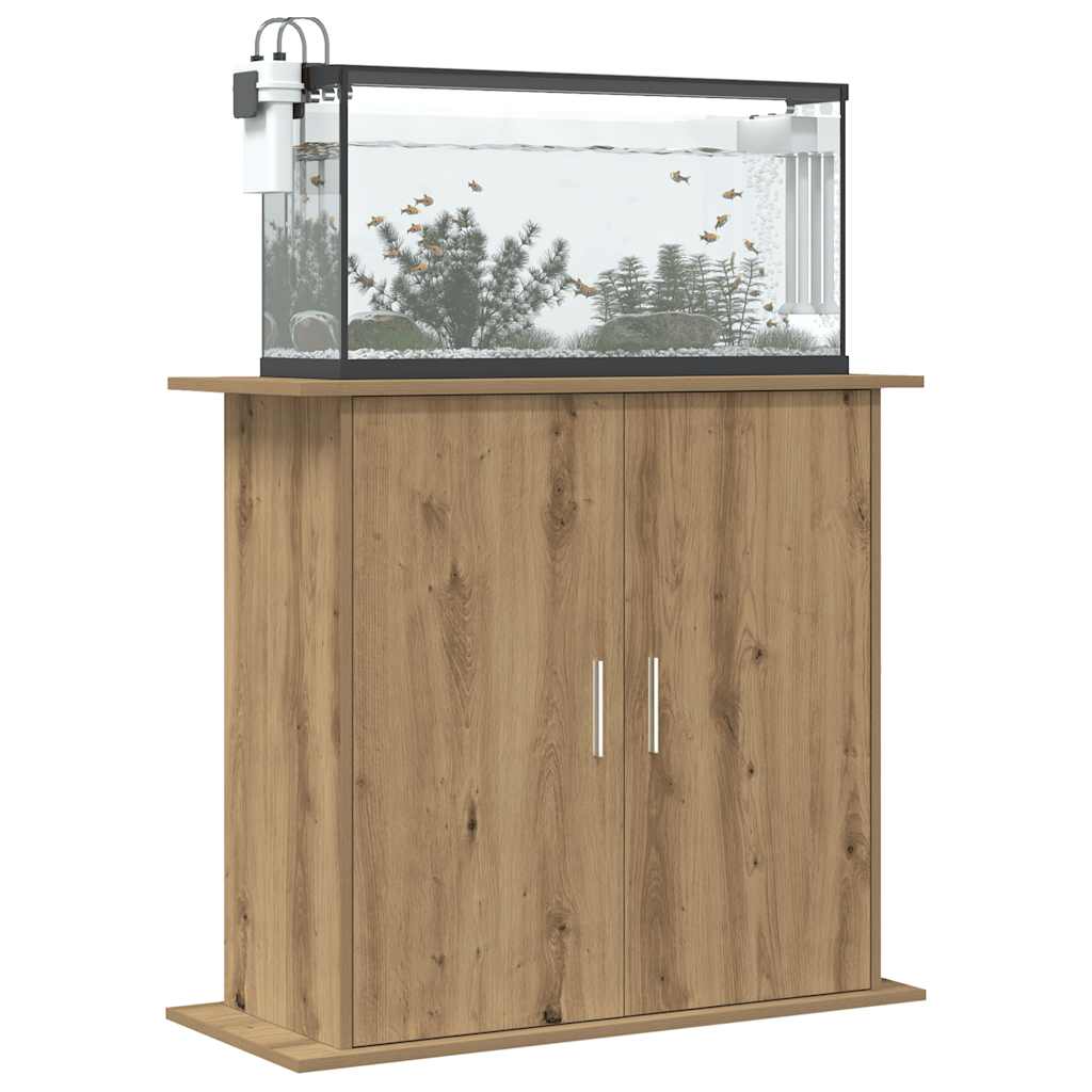 Vidaxx support d'aquarium chêne artisanal 81x36x73 cm bois d'ingénierie