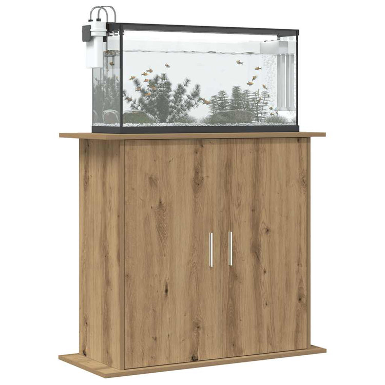 Vidaxx support d'aquarium chêne artisanal 81x36x73 cm bois d'ingénierie