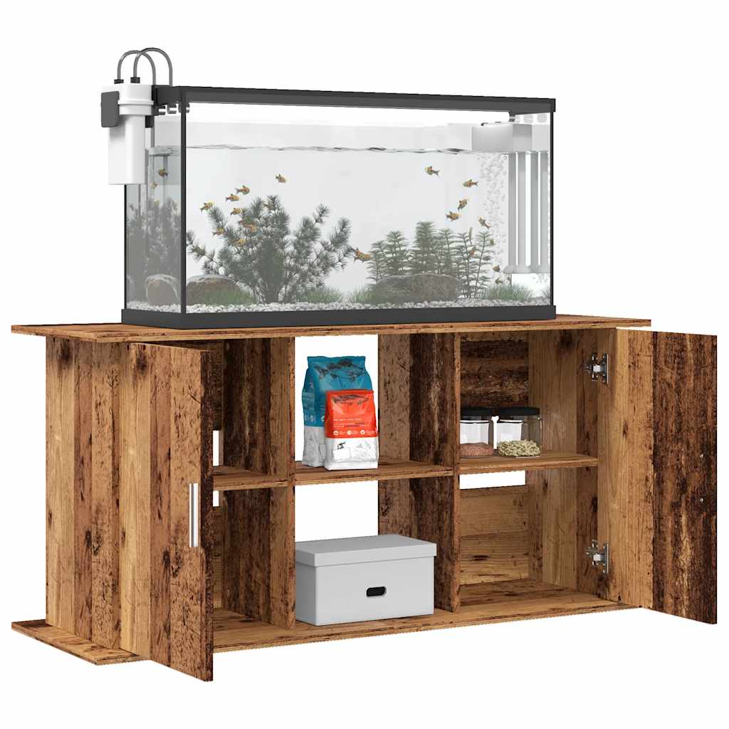 Vidaxx support d'aquarium 121x41x58 cm bois traité, couleur bois ancien