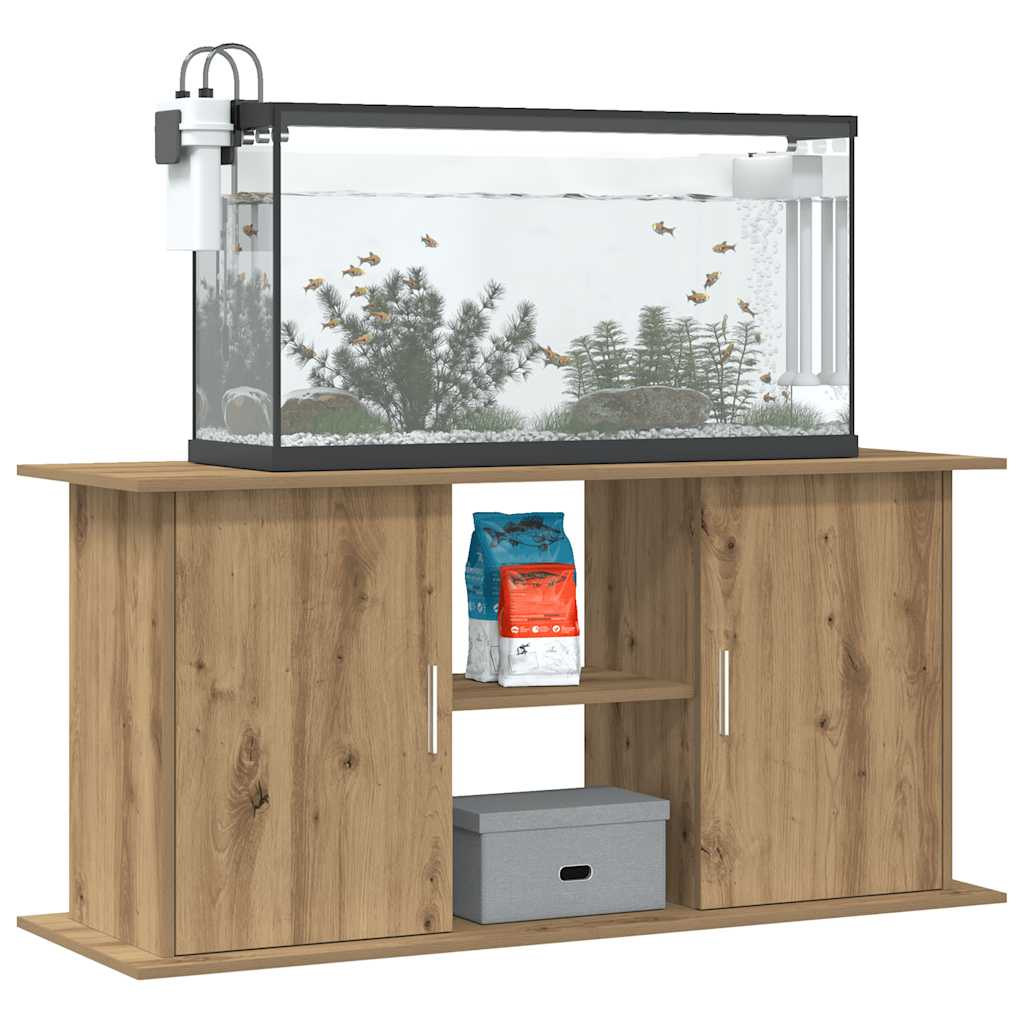 Vidaxx support d'aquarium chêne artisanal 121x41x58 cm bois d'ingénierie