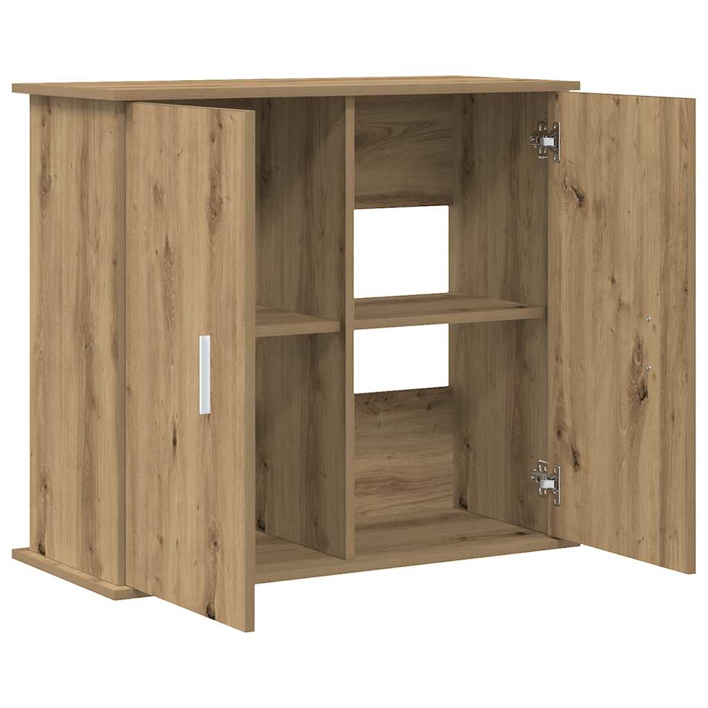 Vidaxx support d'aquarium chêne artisanal 81x36x73 cm bois d'ingénierie