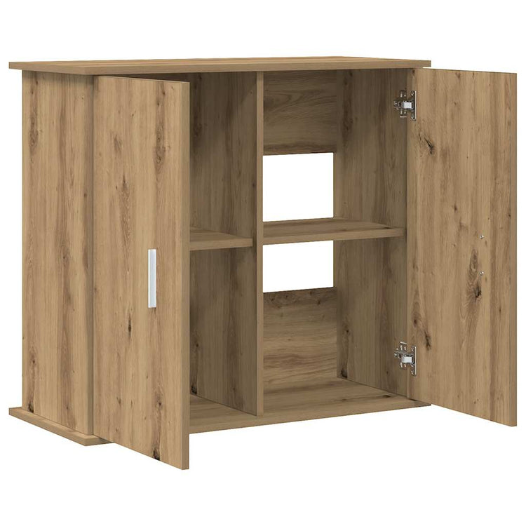 Vidaxx support d'aquarium chêne artisanal 81x36x73 cm bois d'ingénierie