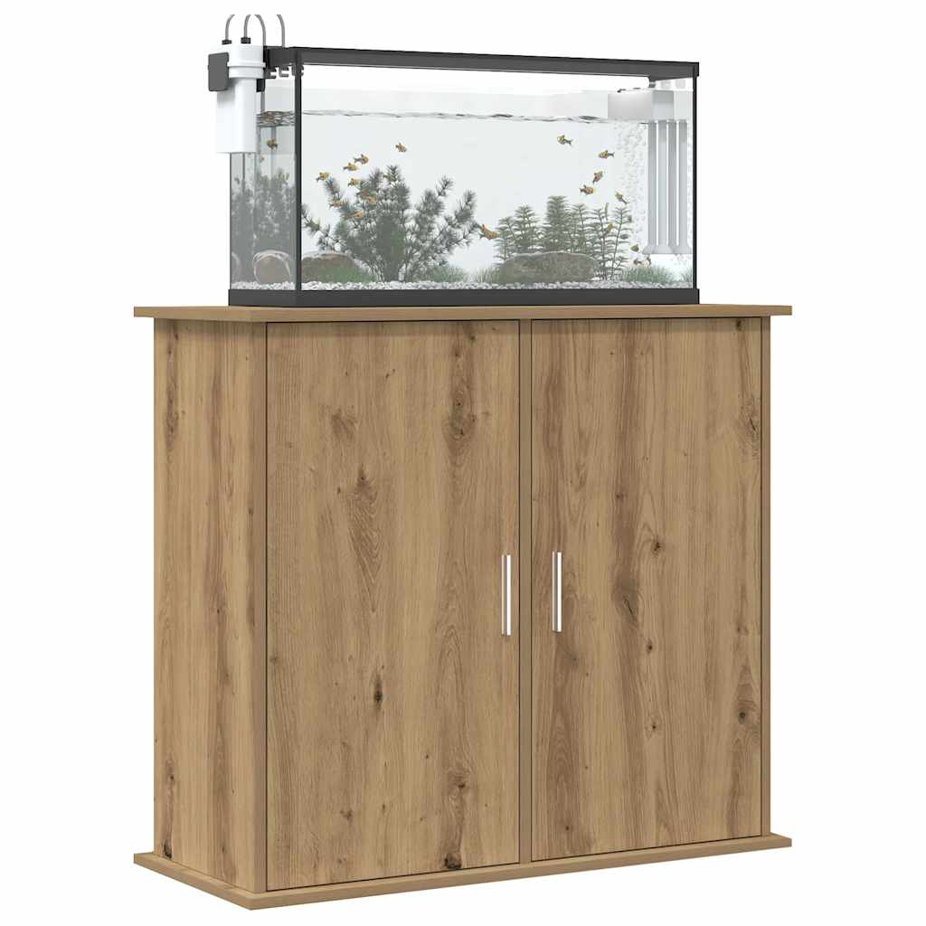 Vidaxx support d'aquarium chêne artisanal 81x36x73 cm bois d'ingénierie