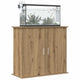 Vidaxx support d'aquarium chêne artisanal 81x36x73 cm bois d'ingénierie