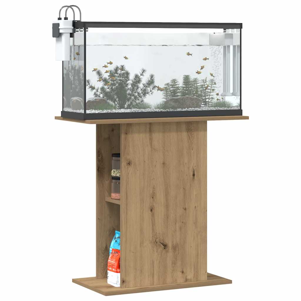 Vidaxl Aquarium Standard 36x75x72,5 cm Oak artisanal en bois transformé