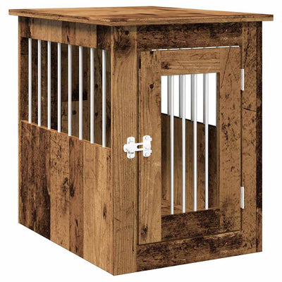 Vidaxl Hondenbench 45x62x59 cm Bois transformé vieux bois coloré