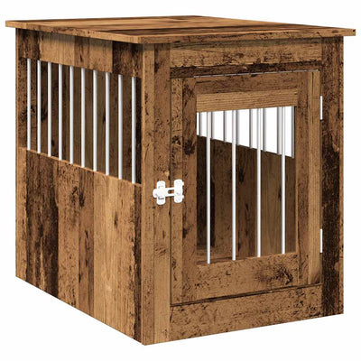 Vidaxl Hondenbench 55x75x65 cm Bois transformé vieux bois coloré