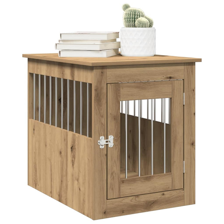 Vidaxl Hondenbench 55x75x65 cm en bois transformé en chêne artisanal coloré