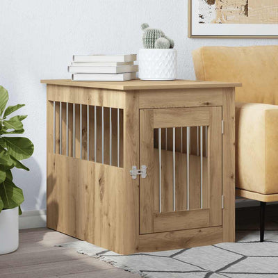Vidaxl Hondenbench 55x75x65 cm en bois transformé en chêne artisanal coloré