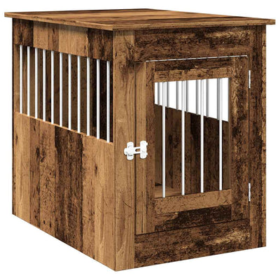 Vidaxl Hondenbench 55x80x68 cm Bois transformé vieux bois coloré