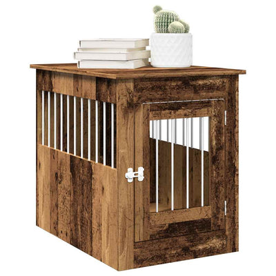 Vidaxl Hondenbench 55x80x68 cm Bois transformé vieux bois coloré