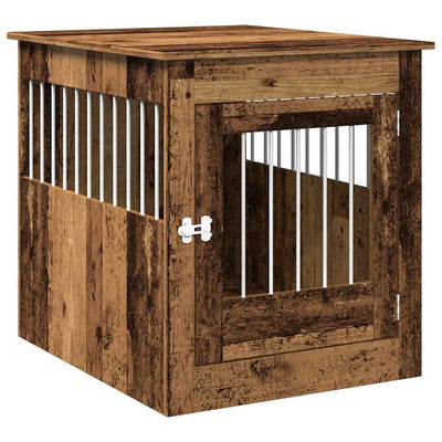 Vidaxl Hondenbench 64.5x80x71 cm Bois transformé vieux bois coloré
