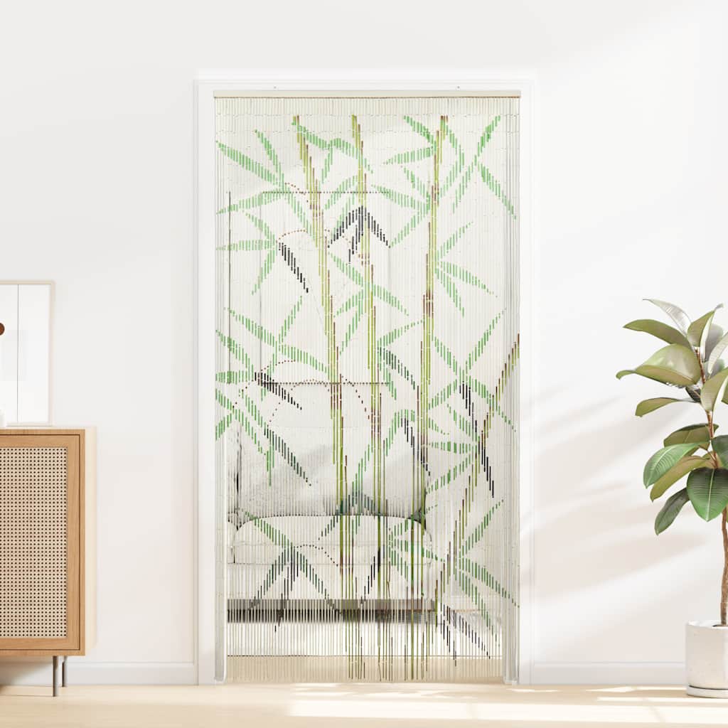 VidaXL rideau anti-insectes imprimé bambou 90x220 cm bambou