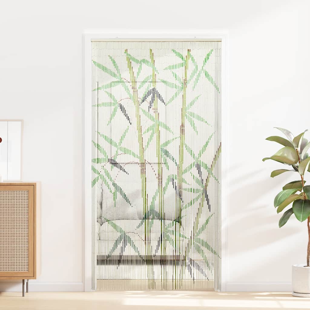 VidaXL rideau anti-insectes imprimé bambou 100x200 cm bambou
