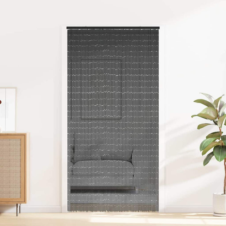 Vidaxx rideau anti-insectes 100x220 cm bambou gris foncé