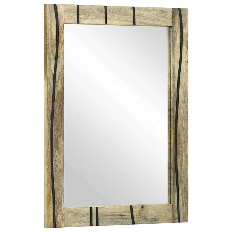 Miroir de salle de bain VidaXL avec miroir marron 70 x 50 x 2,5 cm