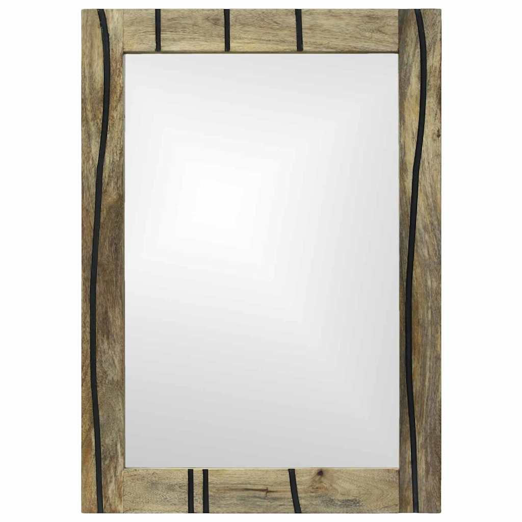Miroir de salle de bain VidaXL avec miroir marron 70 x 50 x 2,5 cm