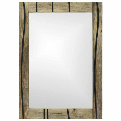 Miroir de salle de bain VidaXL avec miroir marron 70 x 50 x 2,5 cm