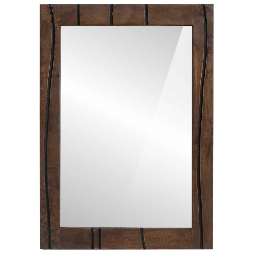 Vidaxx miroir de salle de bain mural marron 70 x 50 x 2,5 cm