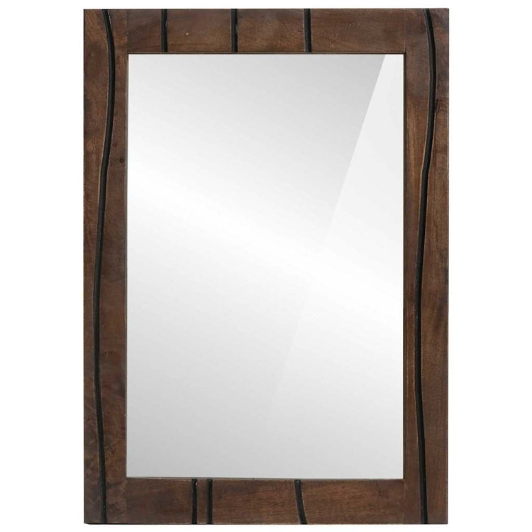 Vidaxx miroir de salle de bain mural marron 70 x 50 x 2,5 cm