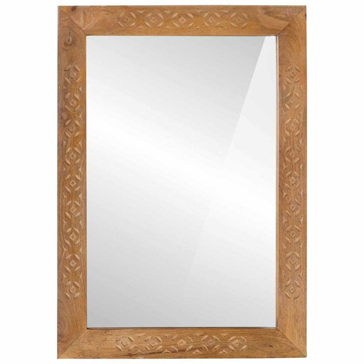 Miroir de salle de bain Vidaxxl avec miroir marron clair 70 x 50 x 2,5 cm