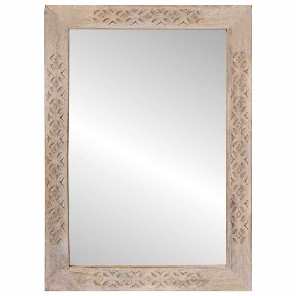 Miroir de salle de bain VidaXL avec miroir blanc 70 x 50 x 2,5 cm