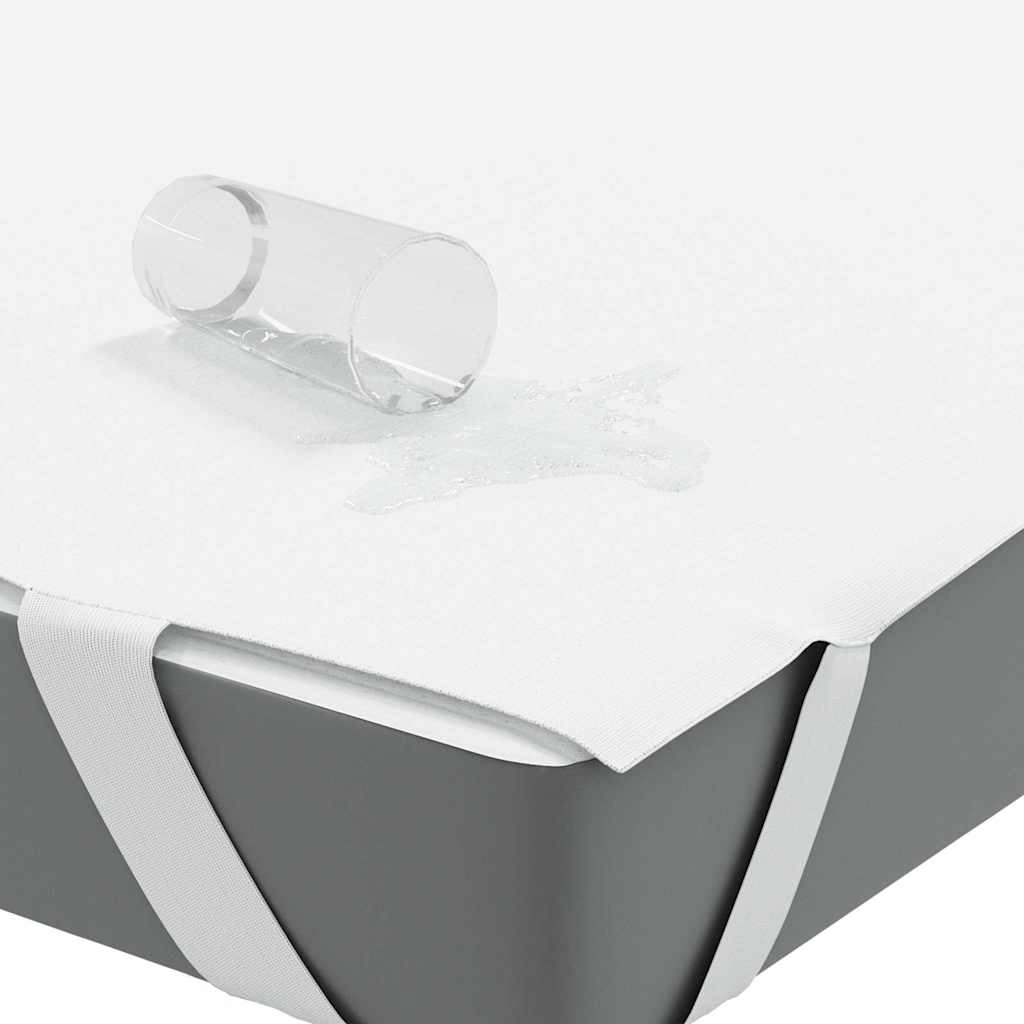 VidaXL protège-matelas imperméable 100x220 cm blanc