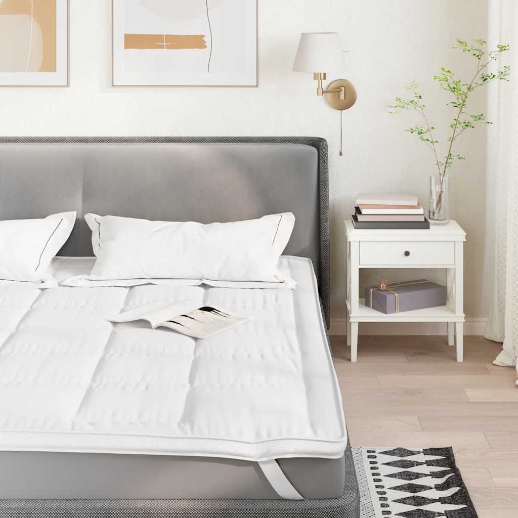 VidaXL protège-matelas 140x190 cm blanc