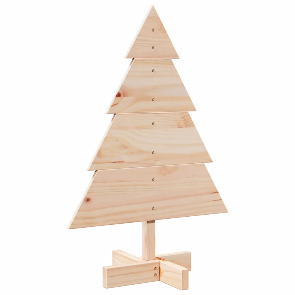 Vidaxl Christmas Decoration Trear de Noël 70 cm Bois massif