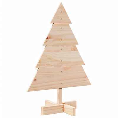 Vidaxl Christmas Decoration Trear de Noël 70 cm Bois massif