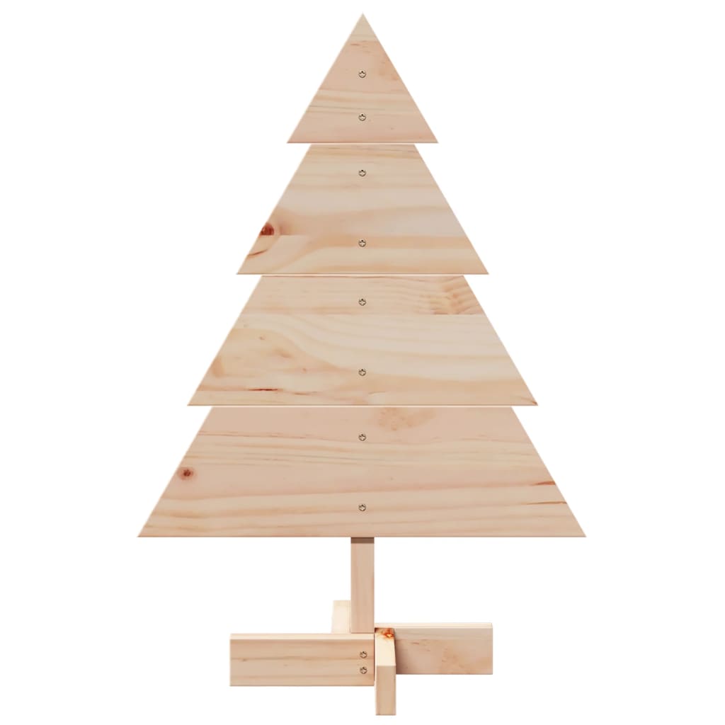 Vidaxl Christmas Decoration Trear de Noël 70 cm Bois massif