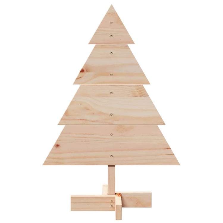 Vidaxl Christmas Decoration Trear de Noël 70 cm Bois massif