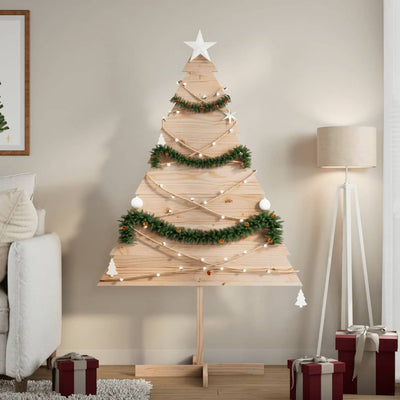 Vidaxl Christmas Decoration Tree de Noël 150 cm Bois massif