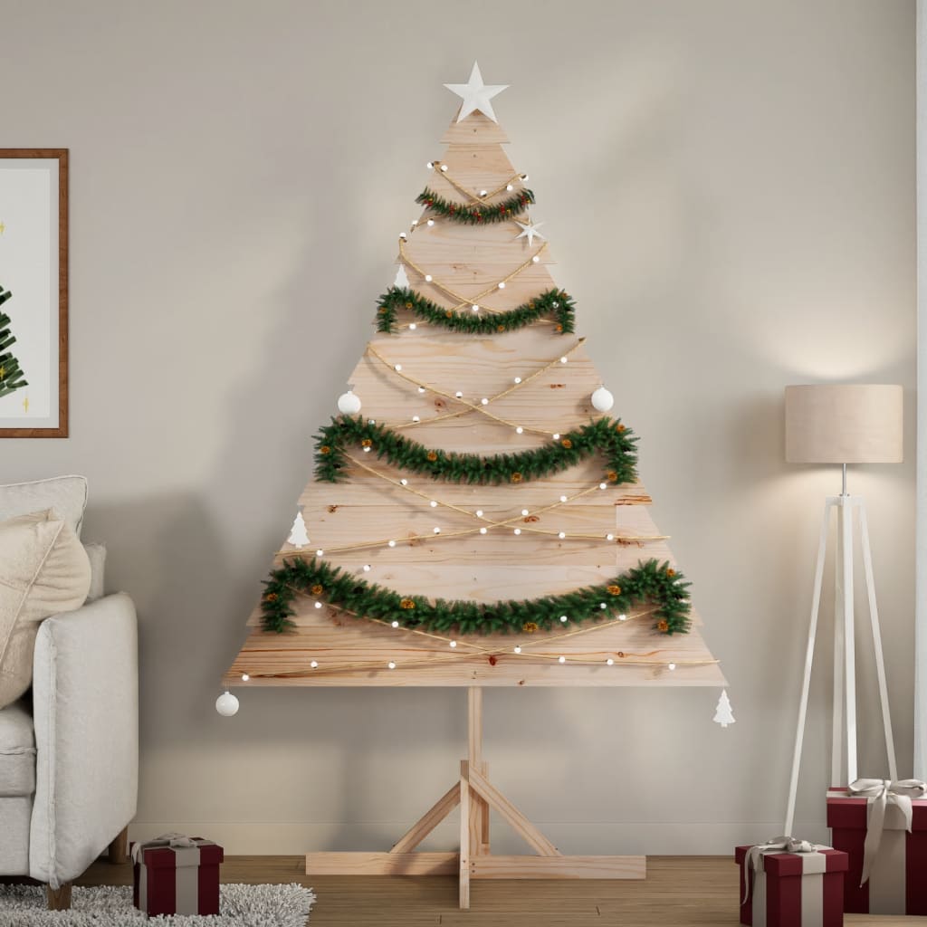 Vidaxl Christmas Decoration Tree de Noël 180 cm Bois massif