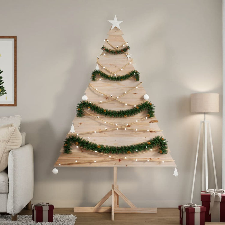 Vidaxl Christmas Decoration Tree de Noël 180 cm Bois massif
