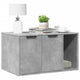Vidaxxl litière pour chat 80x50x45 cm bois d'ingénierie béton gris