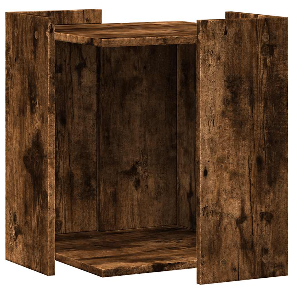 Vidaxl Cattenbakkast 42x42x51 cm en bois transformé en bois fumé de couleur