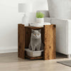 Vidaxl kattenbakkast 42x42x51 cm bois transformé vieux bois coloré