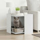 Vidaxl kattenbakkast 53x53x51 cm Bois de bois transformé