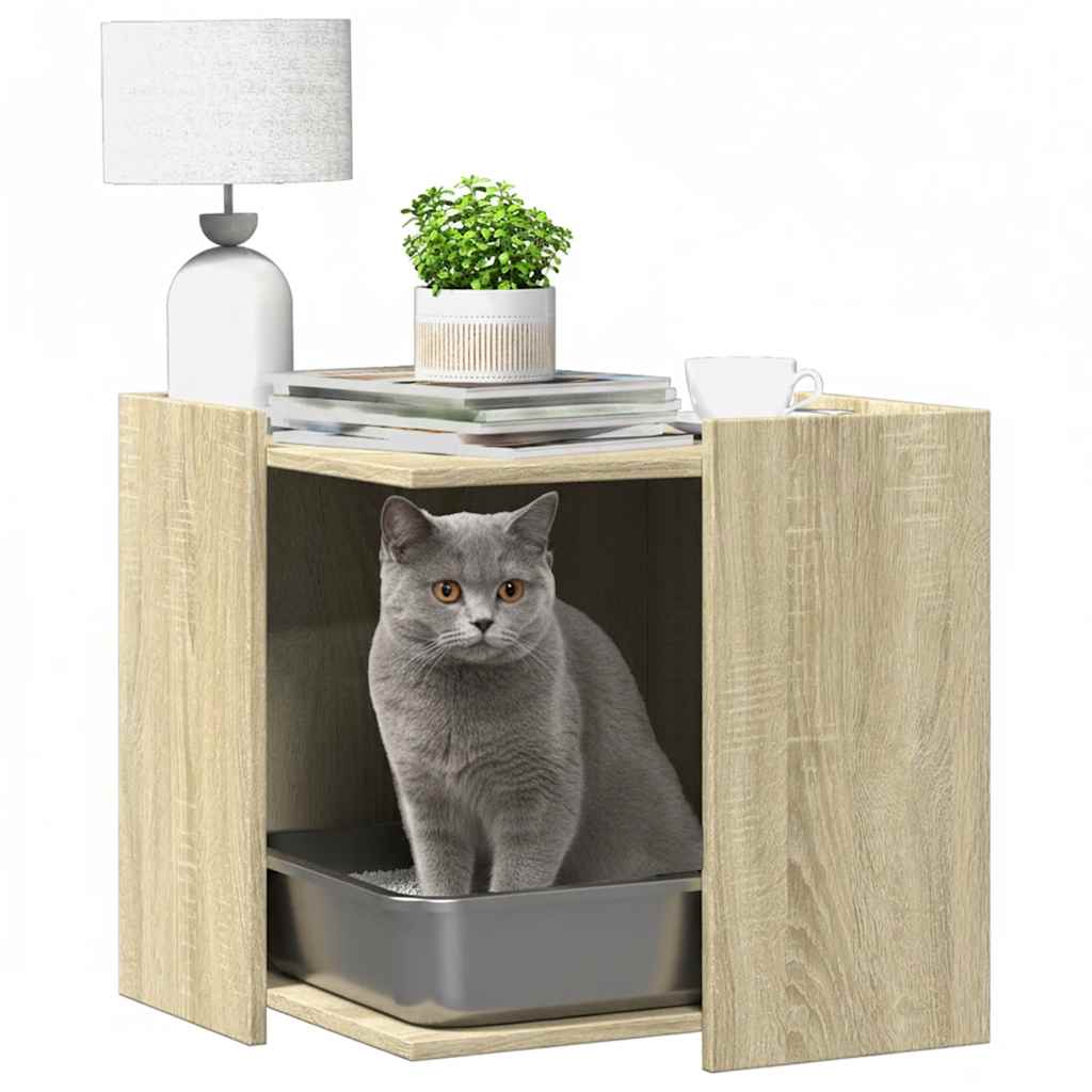Vidaxl Cattenbakkast 53x53x51 cm Bois de chêne sonoma