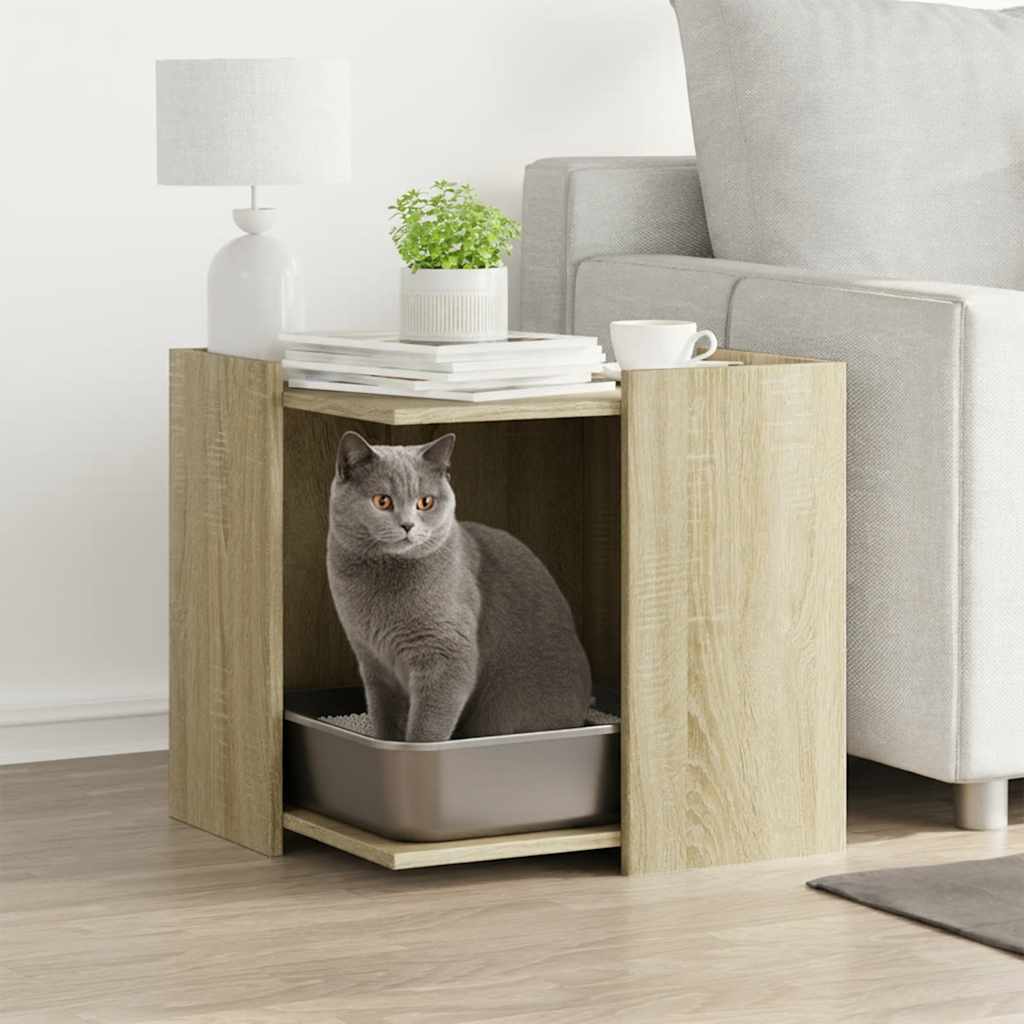 Vidaxl Cattenbakkast 53x53x51 cm Bois de chêne sonoma