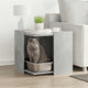 Vidaxl kattenbakkast 53x53x51 cm Betongrij en bois transformé