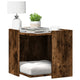 Vidaxl Cattenbakkast 53x53x51 cm en bois de chêne fumé en bois coloré