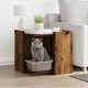 Vidaxl kattenbakkast 53x53x51 cm bois transformé vieux bois coloré