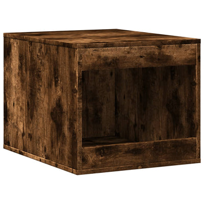 Vidaxxl litière pour chat 47x59x42 cm bois travaillé, chêne fumé