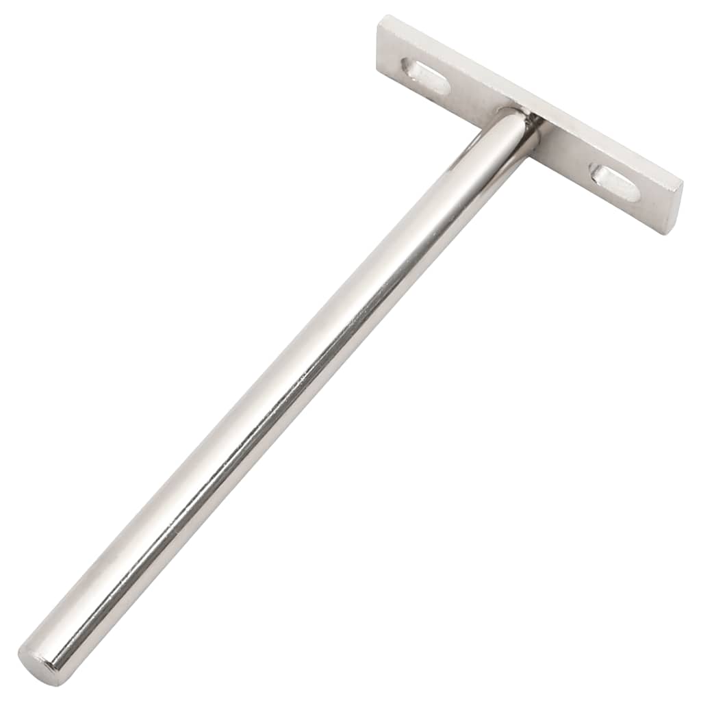Vidaxl Floating Plank Carriers 12st Invisible Ø10x150 mm d'acier au carbone