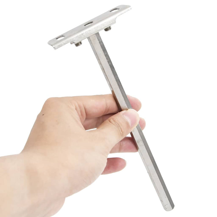 Vidaxl Floating Plank Carriers 12st Invisible Ø12x200 mm d'acier au carbone