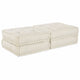 Vidaxl canapé modulable 2 pcs crème 140 x 70 x 36 cm tissu