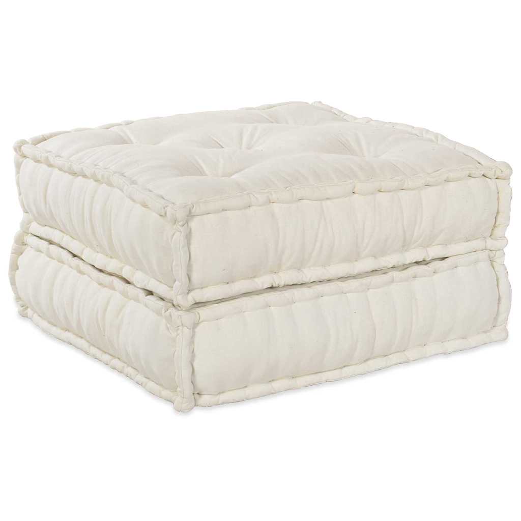 Vidaxl canapé modulable 2 pcs crème 140 x 70 x 36 cm tissu